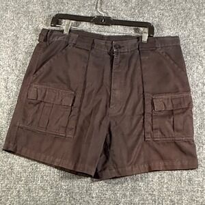 Weekender Brand Sportswear Brown Shorts Mens Size 36 Elastic Waist Utility